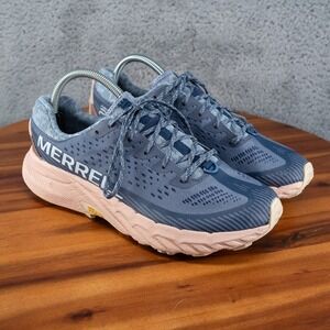 Merrell Agility Peak 5 Women Sz 9 Indigo Blue Trail Running Shoes J068560